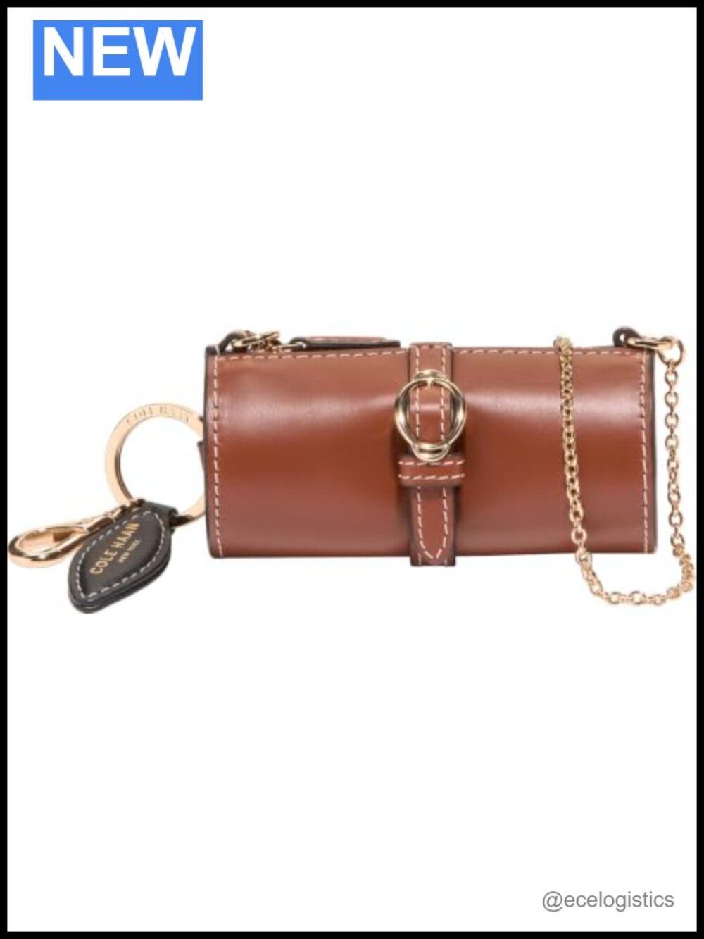 Cole Haan Alexandria Micro Crossbody Chain Strap Zipper Mini Handbag